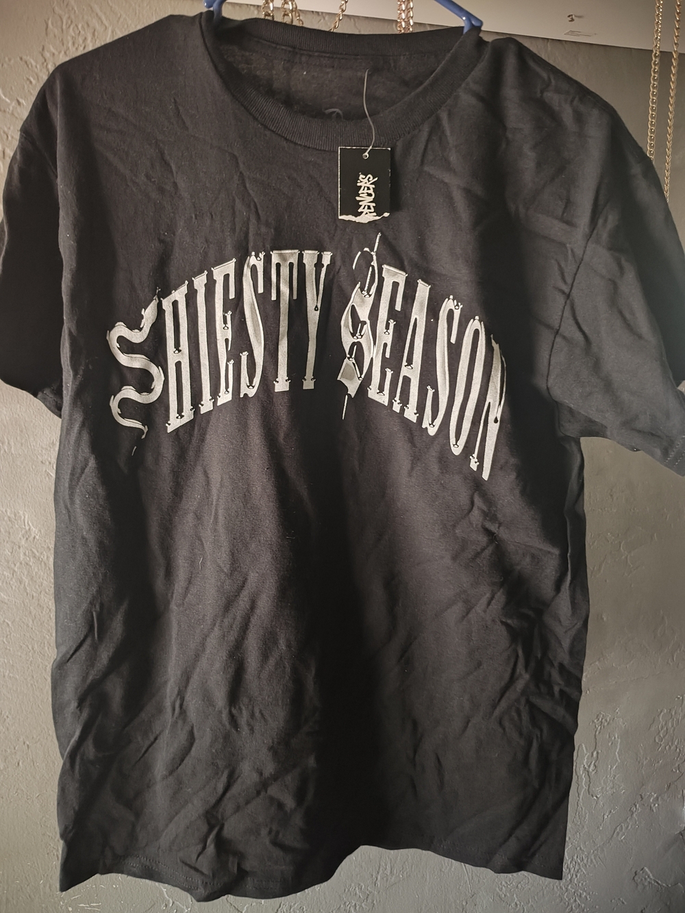 Black "Shiesty Season" Graphic Short Sleeve Tee